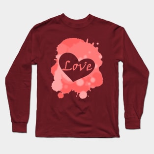 Spattered Love Long Sleeve T-Shirt